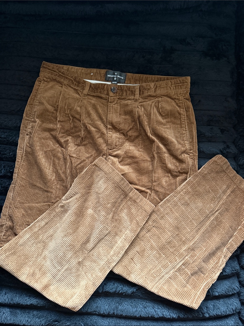 Modern Fit Men's Corduroy Pants in Brown by Worthy Wear